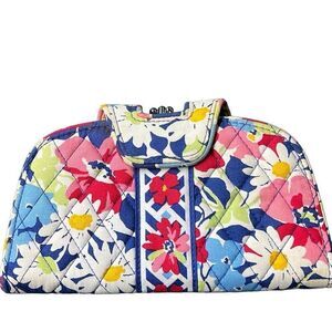 Vera Bradley Women’s Multicolor Summer Cottage Pattern Kiss Lock Wallet